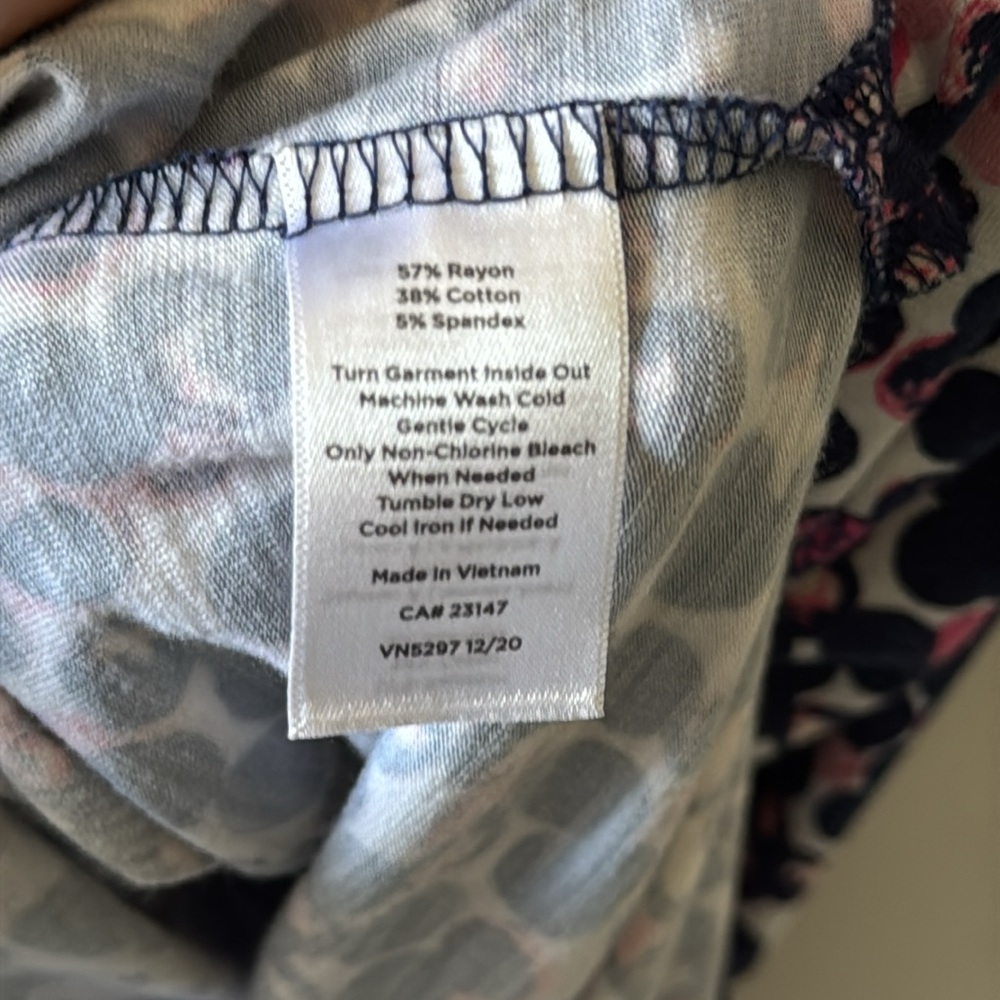 T By Talbots Sleeveless Colorful Printed Twist Back Midi Dress Plus Size 3X - Picture 5 of 7